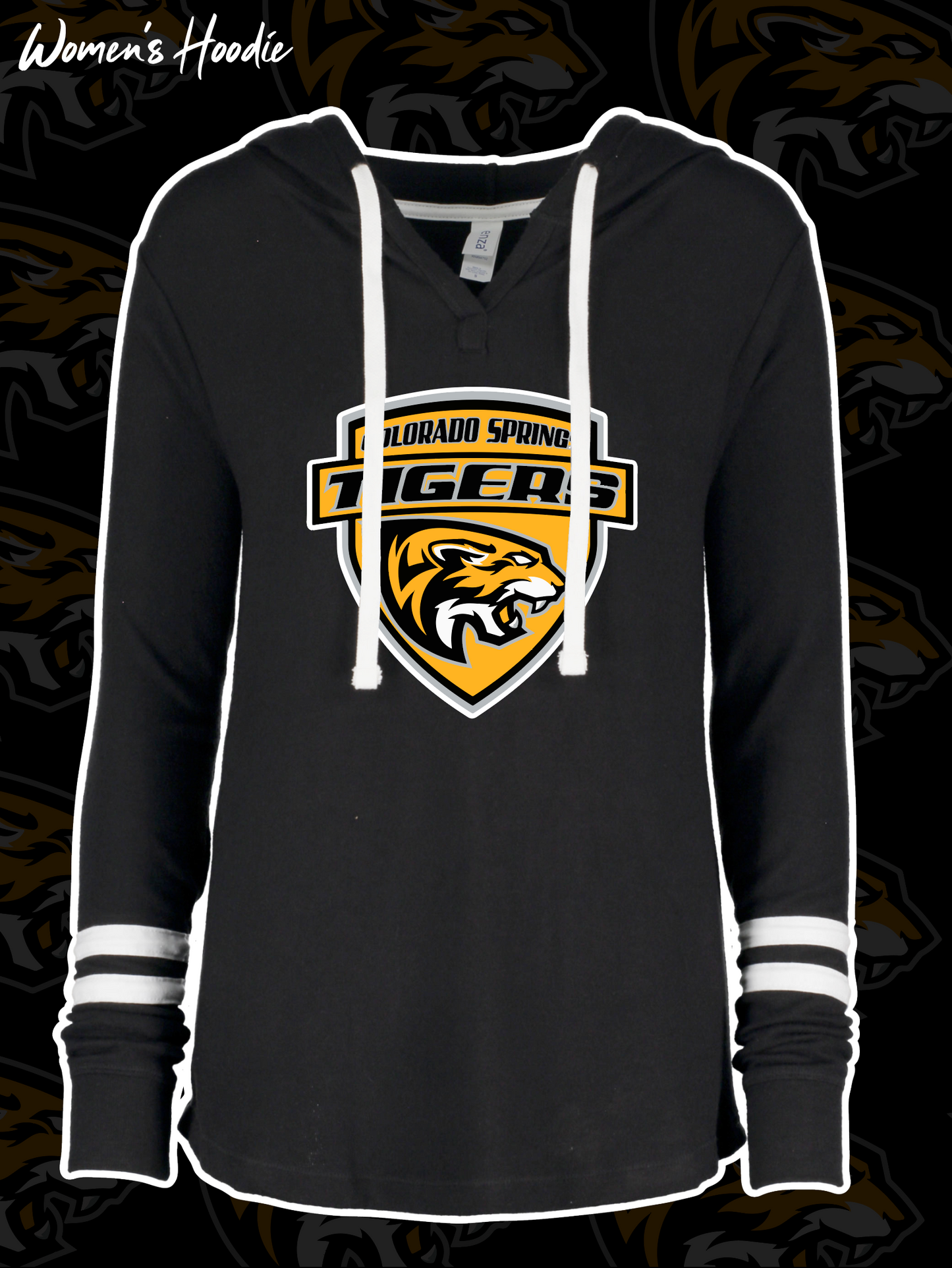 Tigers Hockey Ladies Hacci Pull Over Hood