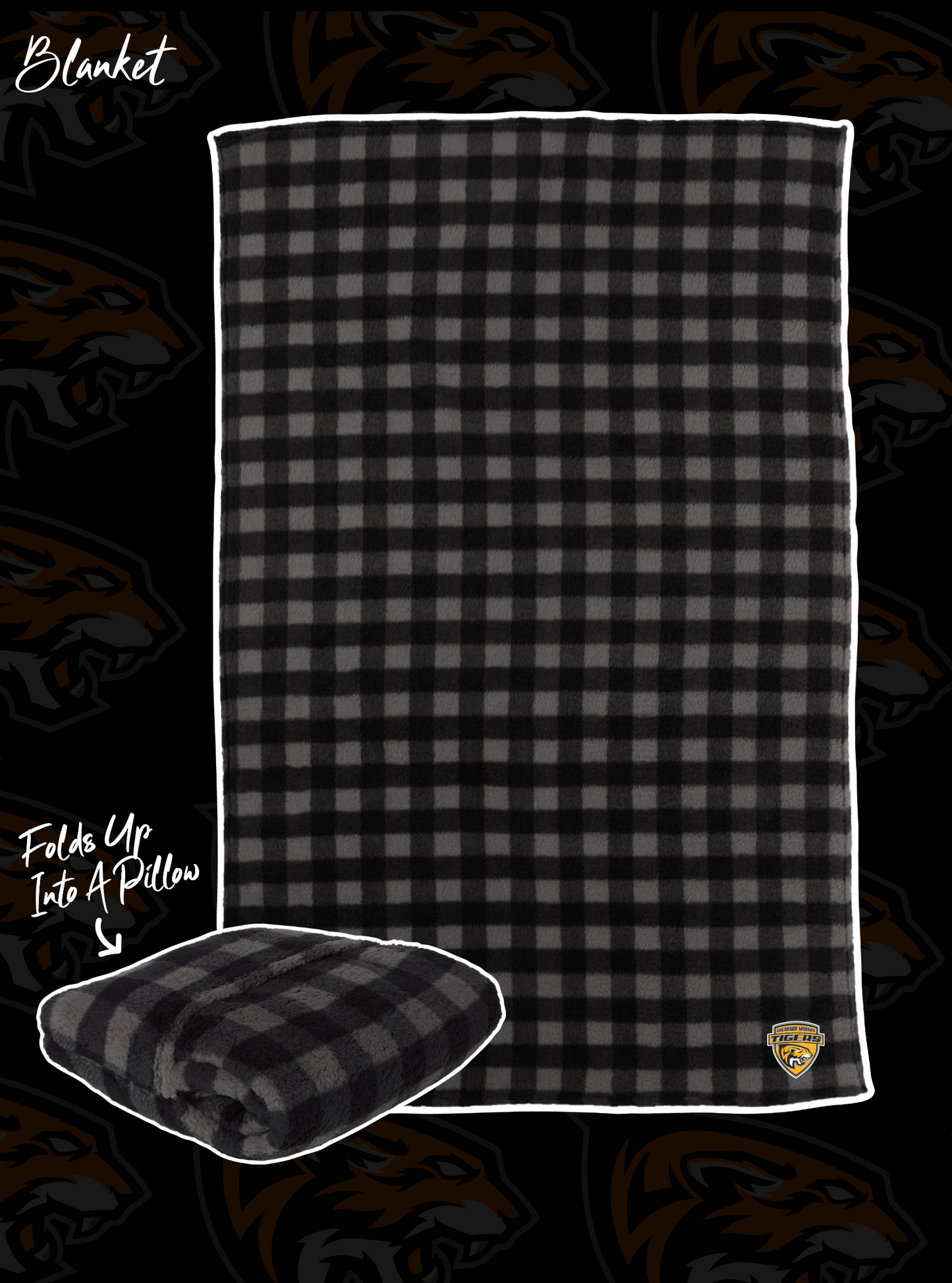 Tigers Hockey Sherpa Rink Blanket