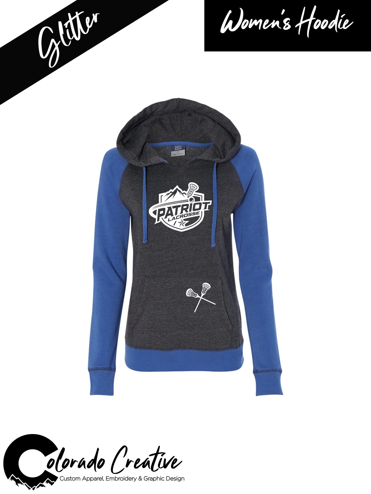 Patriots Women's Raglan Hooded Sweatshirt