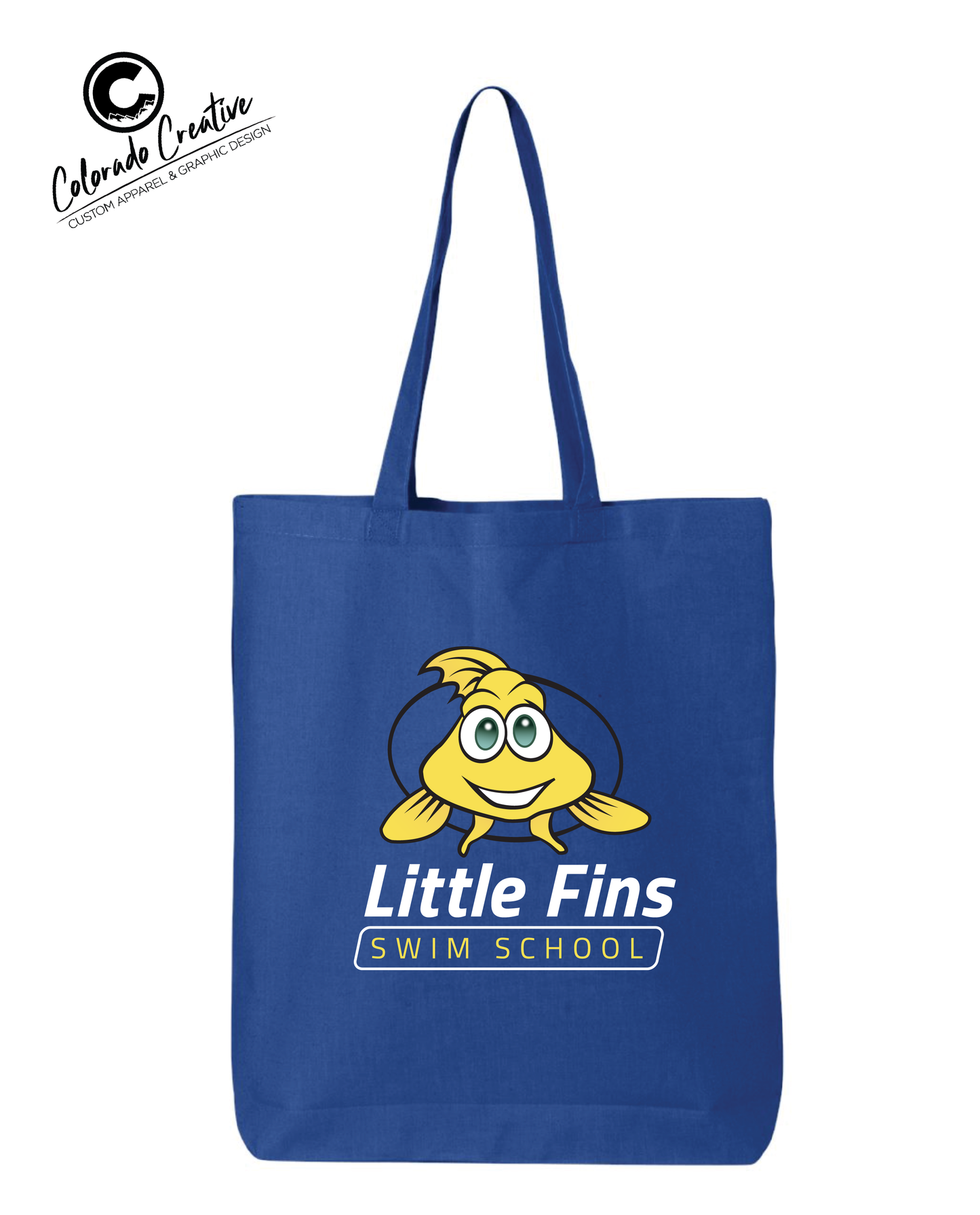 LITTLE FINS CANVAS TOWEL TOTE