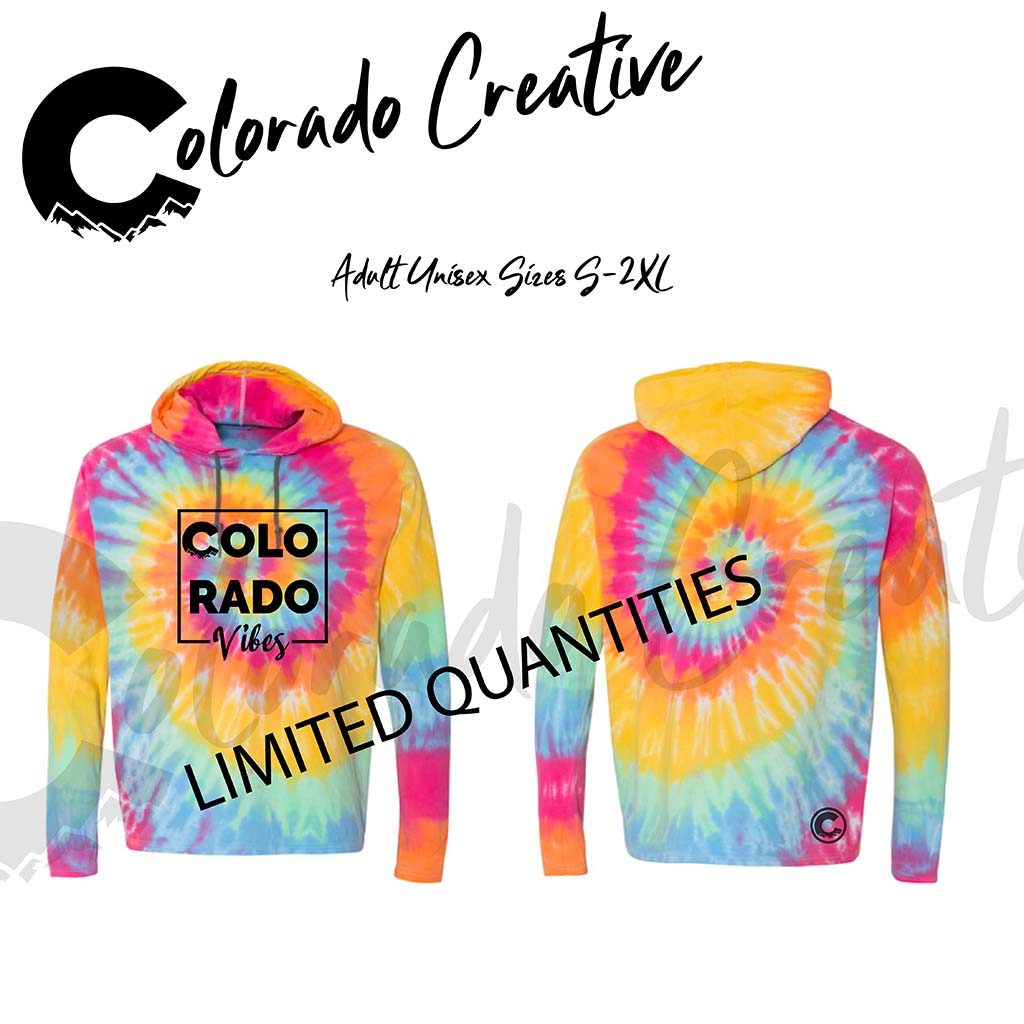 Colorado Creative Vibes Hooded Tie Dye Tee