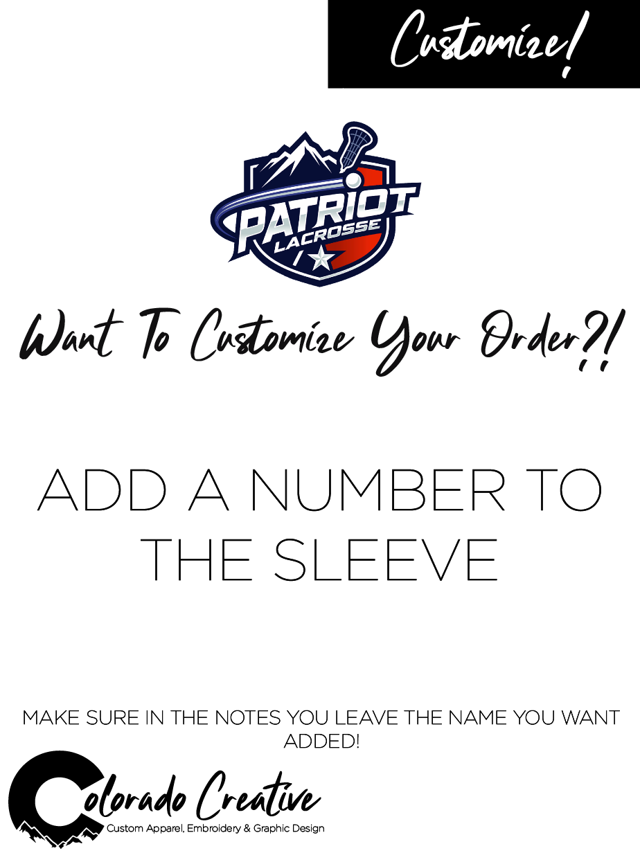CUSTOMIZATION PATRIOTS LACROSSE