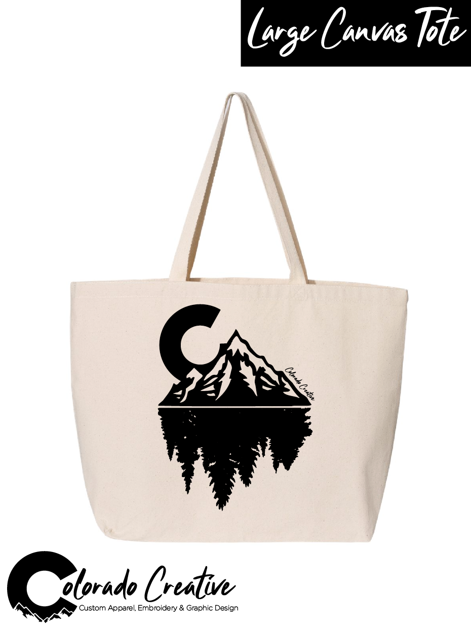 Colorado Creative Large Canvas Tote