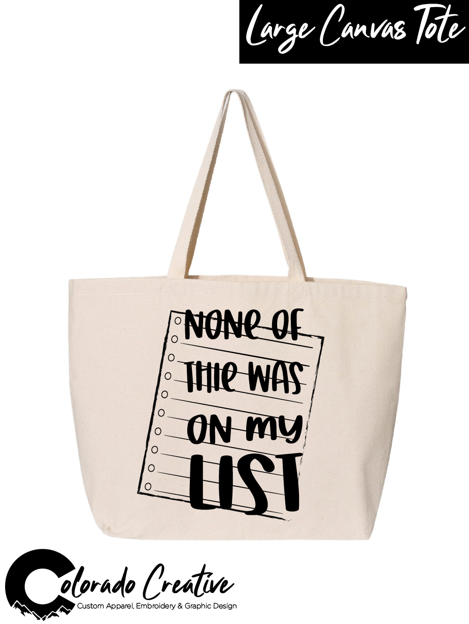 Colorado Creative Large Canvas Tote
