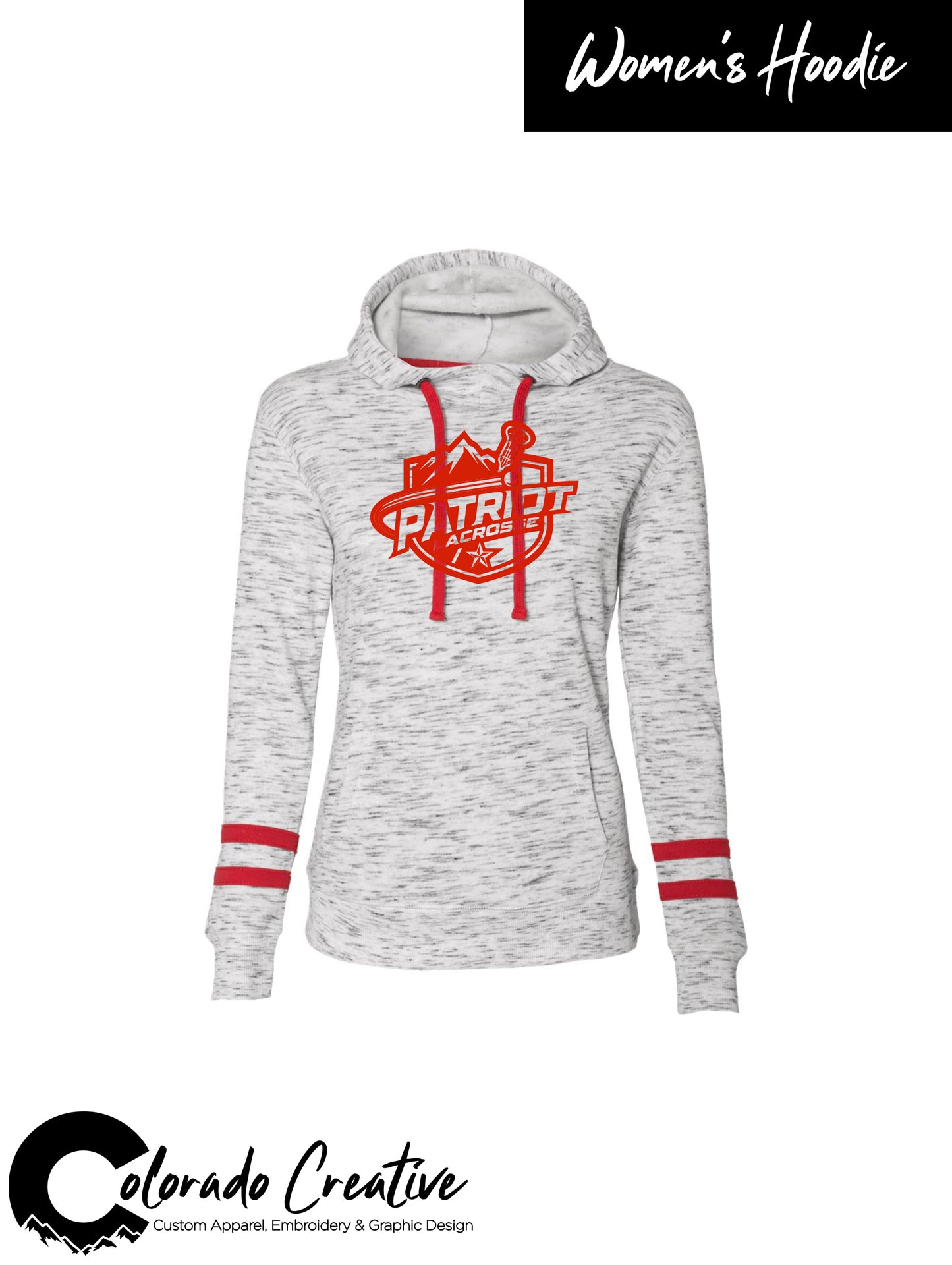 Patriots Women's Striped-Sleeve Hoodie