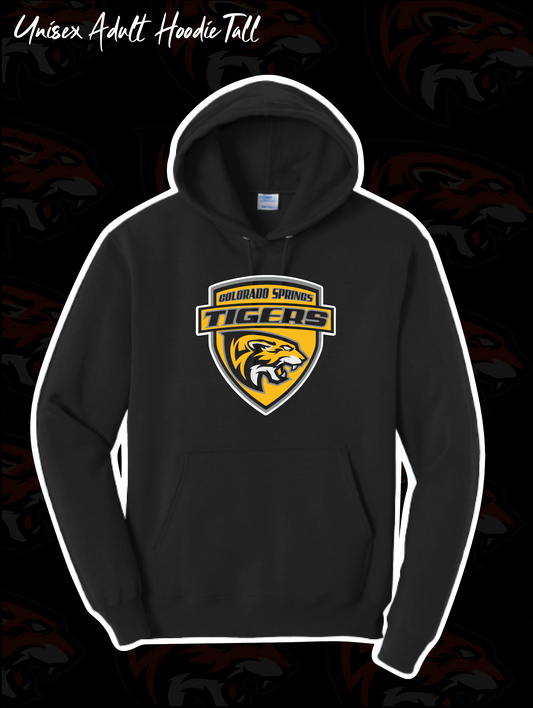 Tigers Hockey Adult Fleece Hoodie Logo Tall