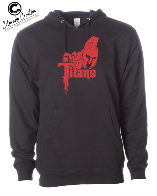 TITANS BASKETBALL BLACK YOUTH HOODIES