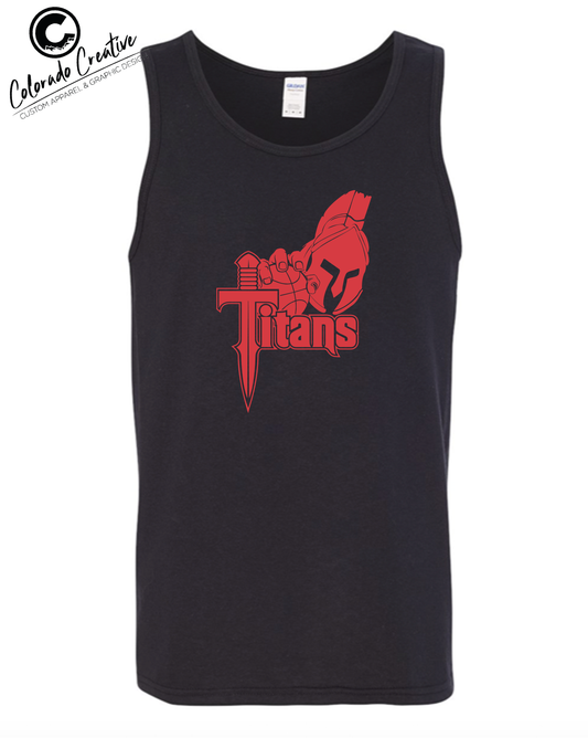 TITANS BASKETBALL MENS BLACK TANK