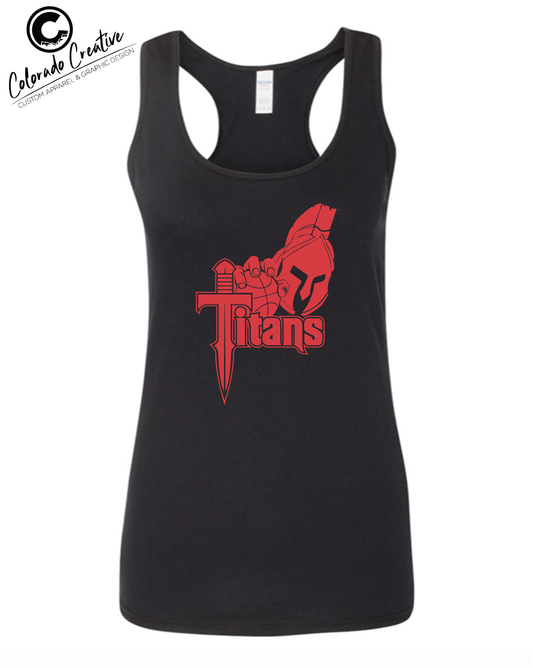 TITANS BASKETBALL WOMENS BLACK TANK