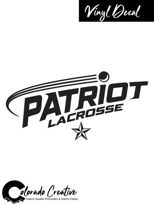 Patriots Lacrosse Swoosh Vinyl Decal