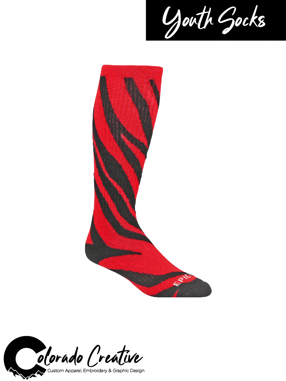 Patriots Youth Zebra Stripe Socks