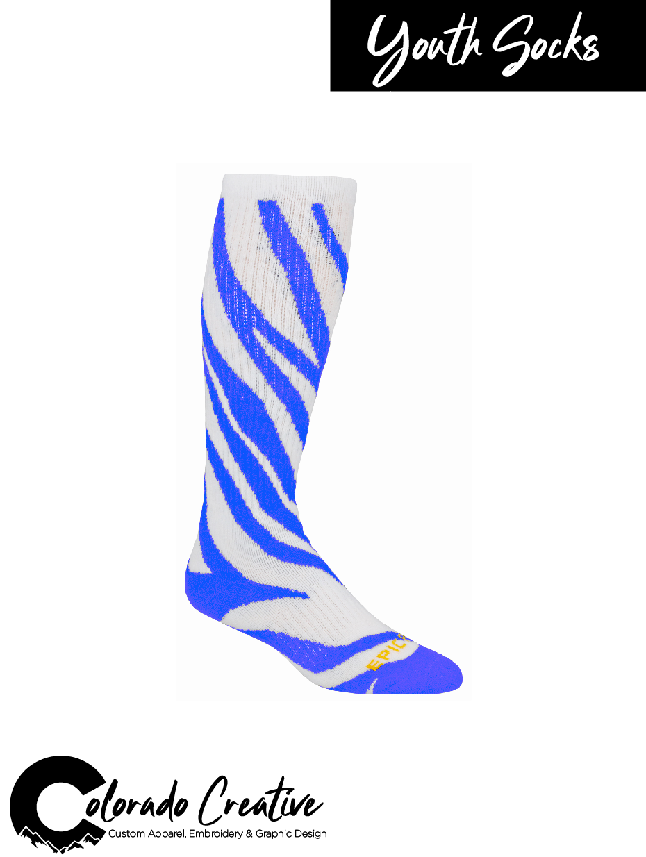 Patriots Youth Zebra Stripe Socks
