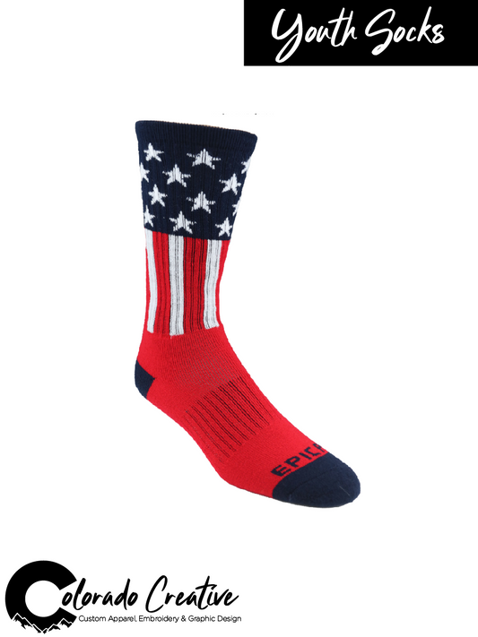 Patriots Youth Flag Socks